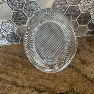 Mikasa Japan Heavy Solid Glass Oval Picture Frame